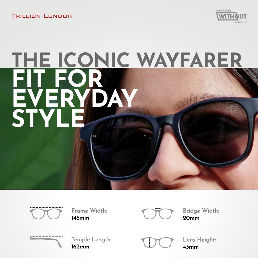 Black Retro Square Sunglasses