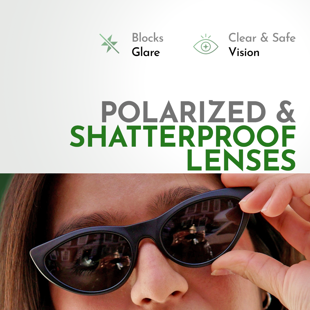 Black Cat Eye Style Sunglasses