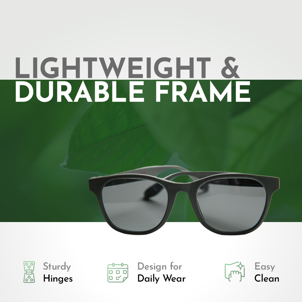 Grey Retro Square Sunglasses