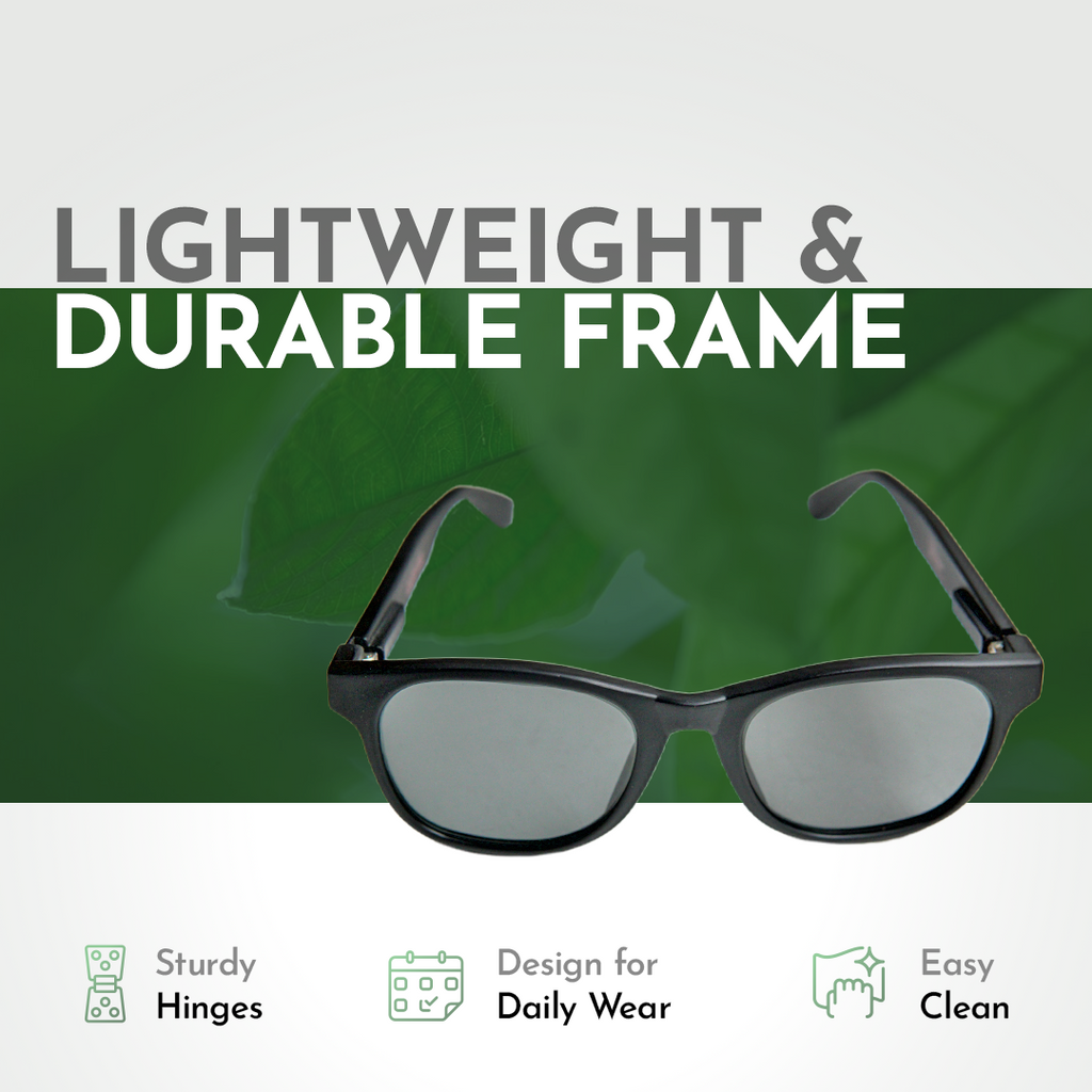 Black Retro Square Sunglasses