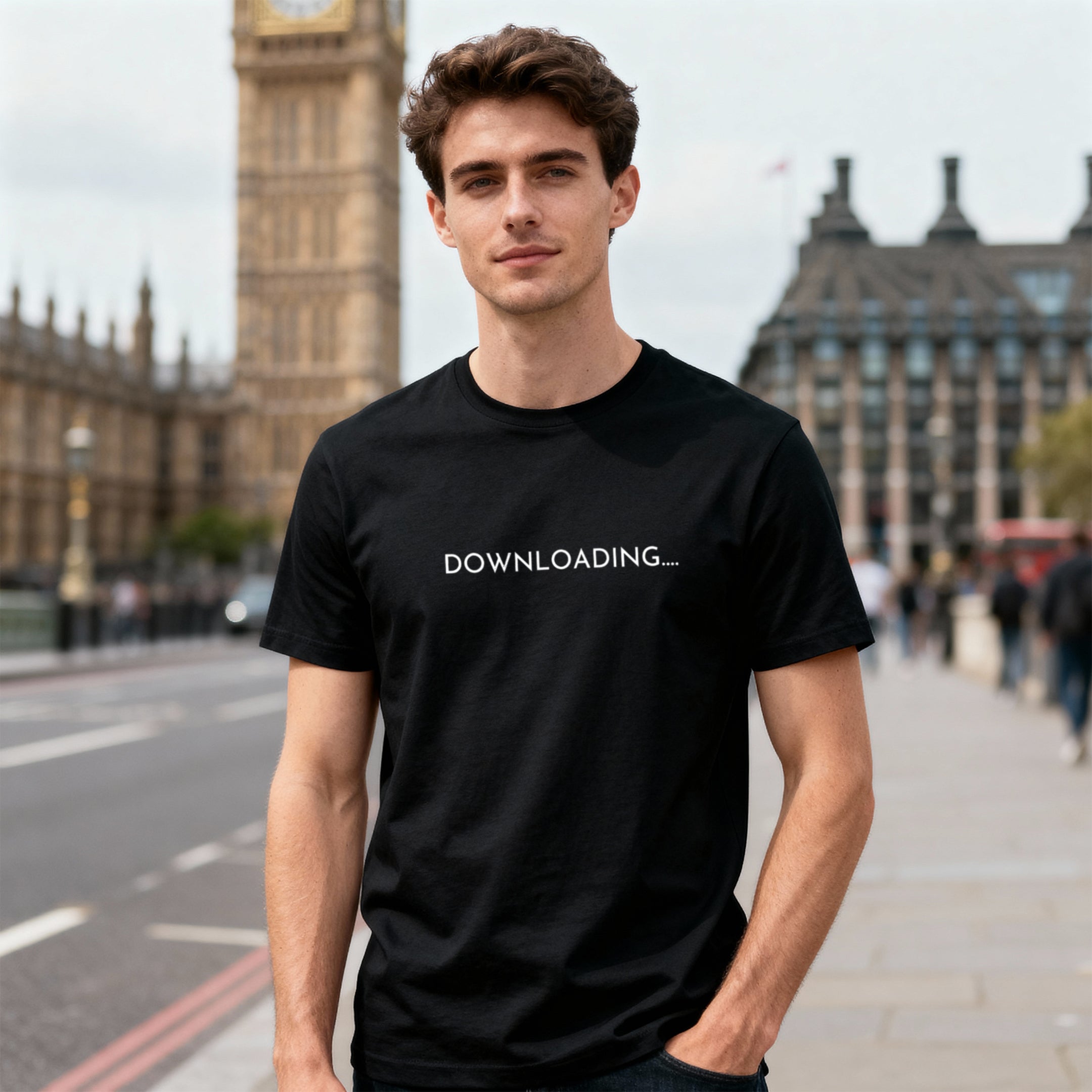 Downloading Casual Printed Tshirt