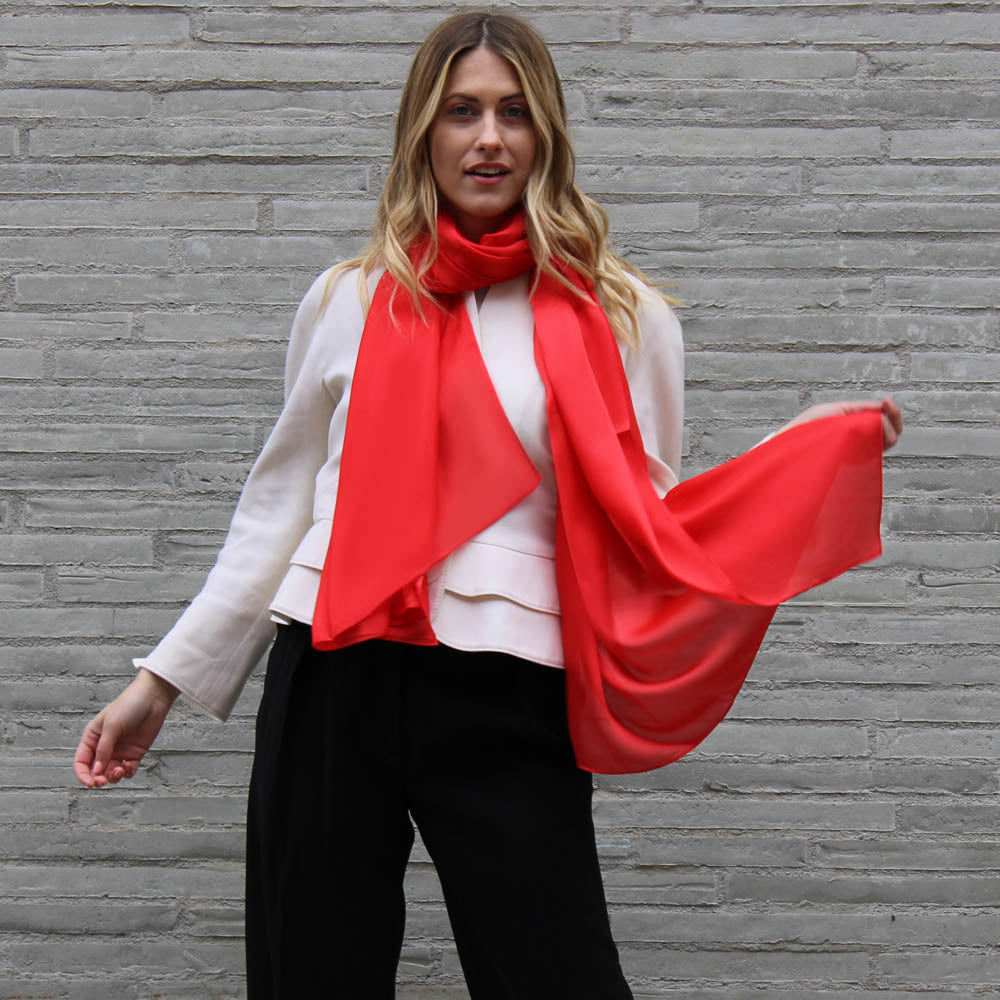 Red Silk Scarf