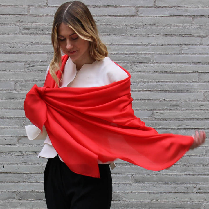 Red Silk Scarf