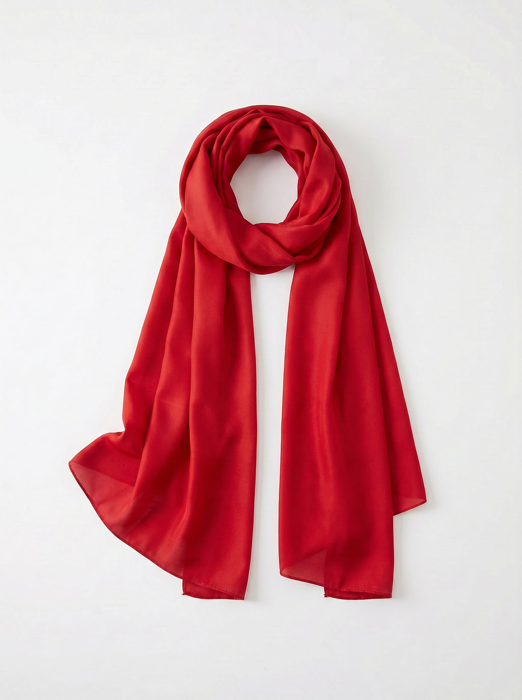 Red Silk Scarf