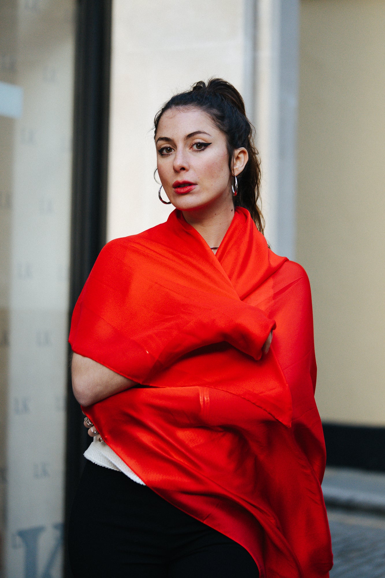 Red Silk Scarf