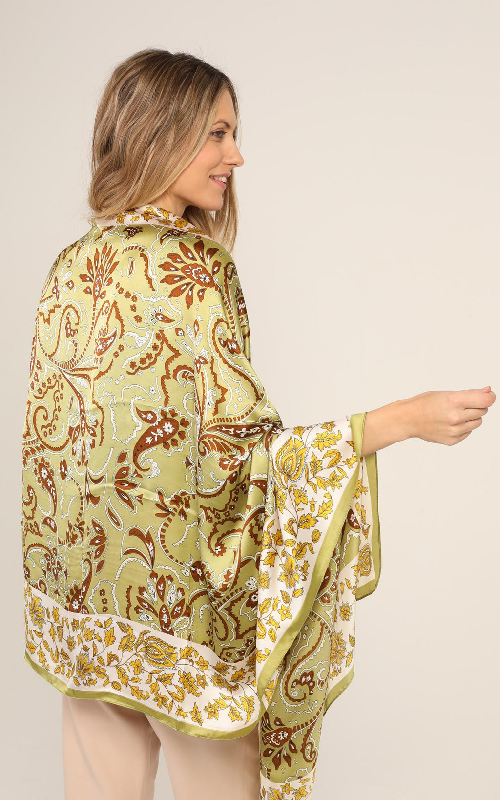 Green Silk Scarf