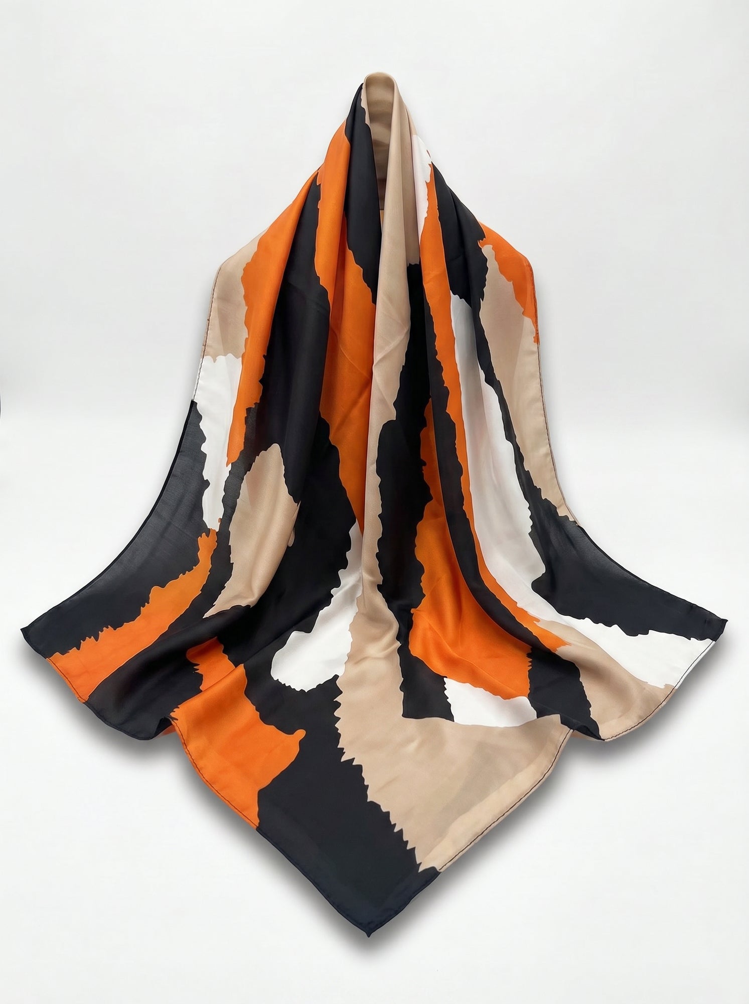 BURNT ORANAGE LUXE SIL SCARF