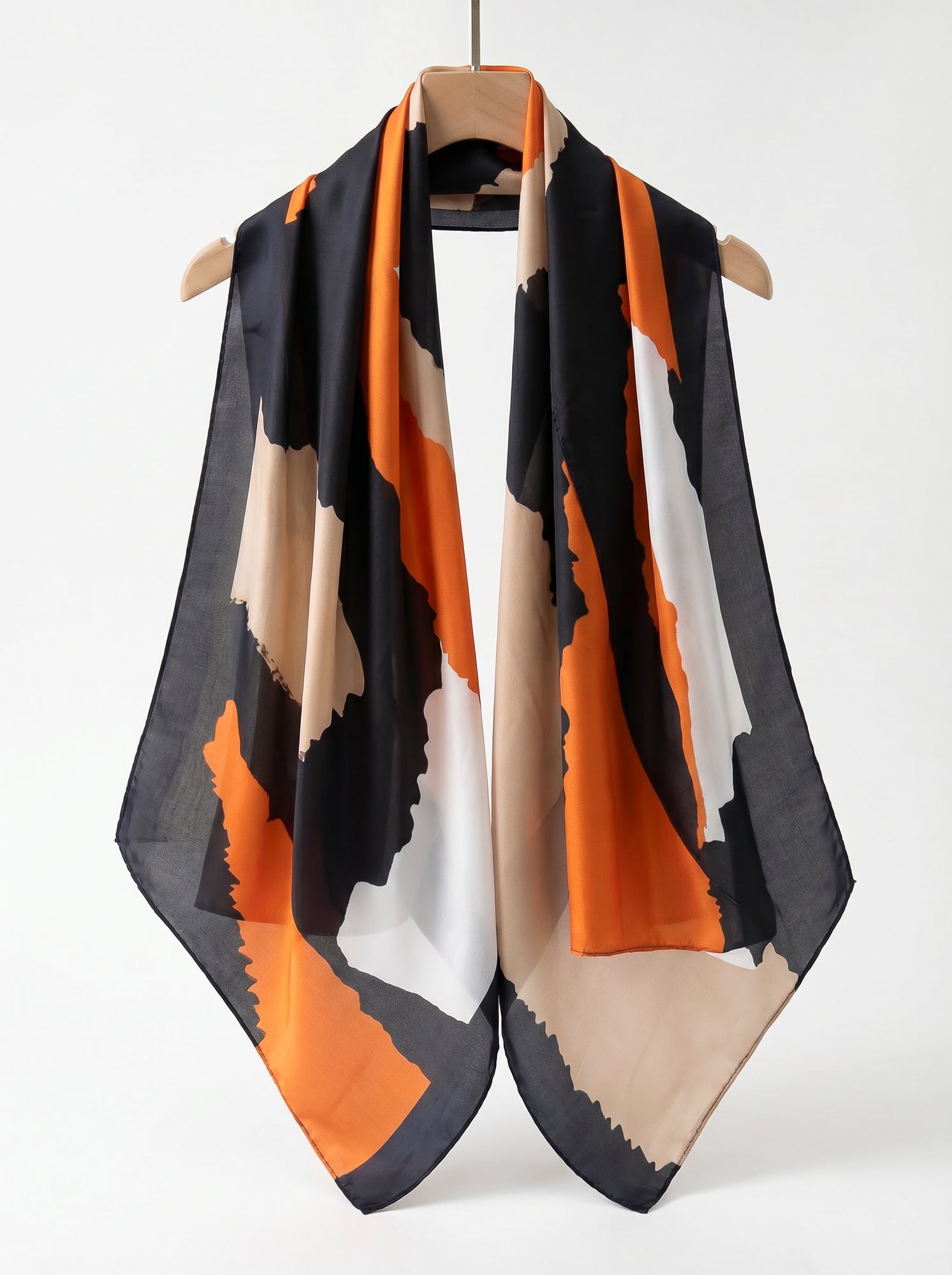 BURNT ORANAGE LUXE SIL SCARF