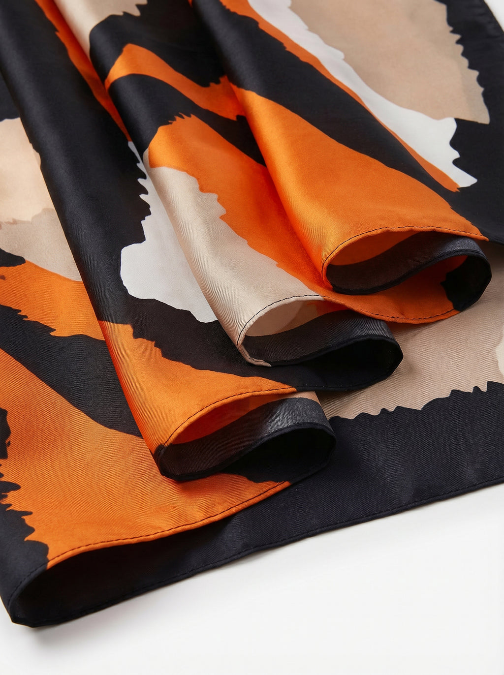BURNT ORANAGE LUXE SIL SCARF