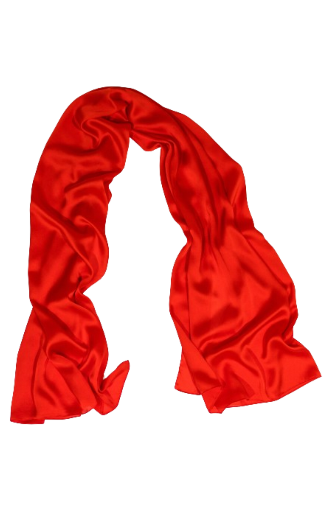 Solid red best sale silk scarf