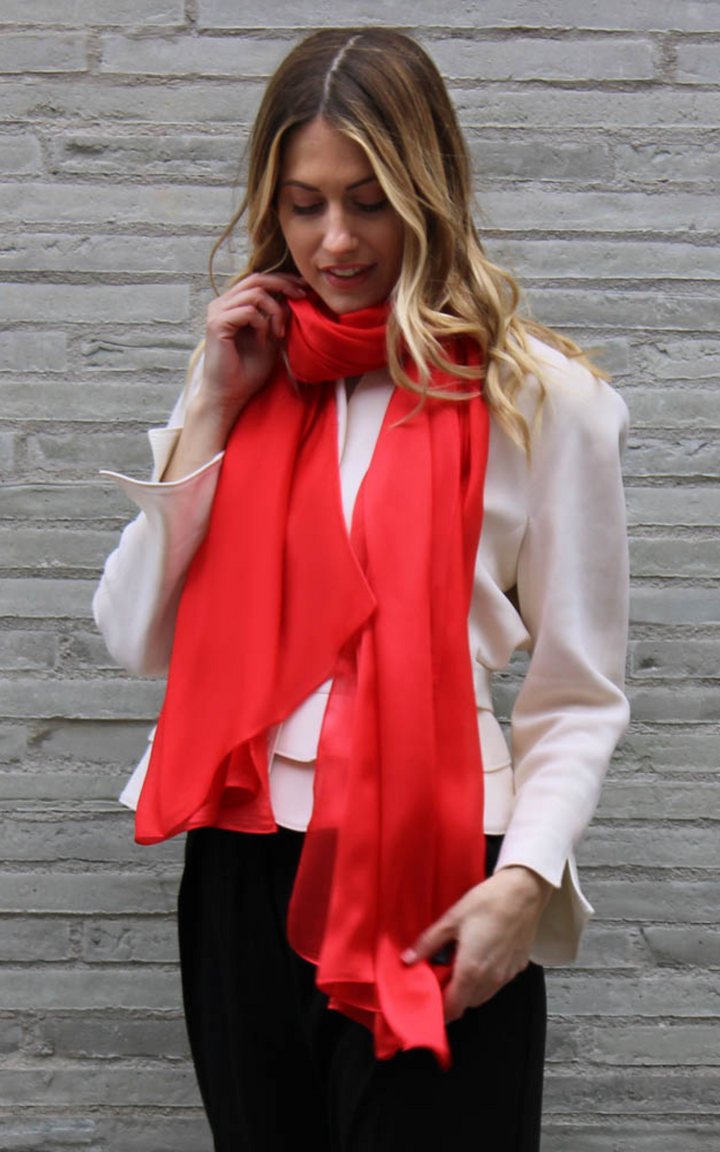 Red Silk Scarf