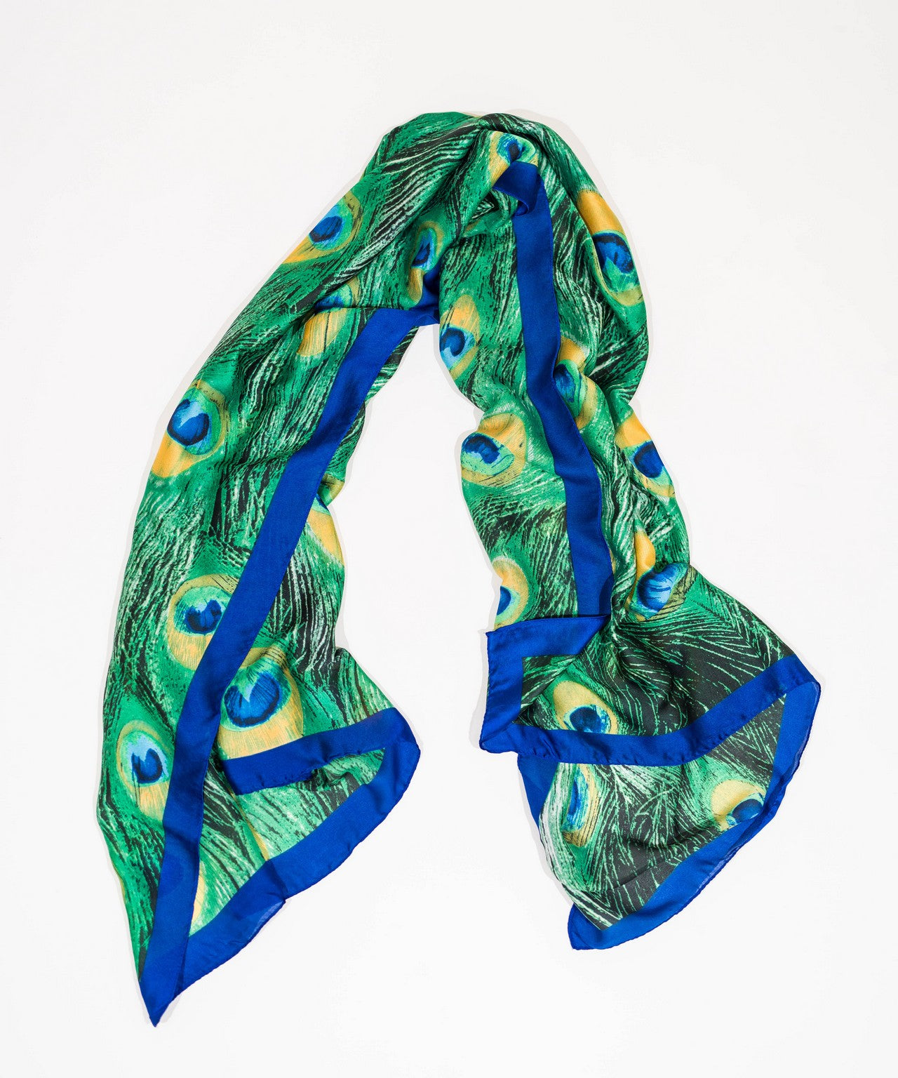 Peacock silk hot sale scarf