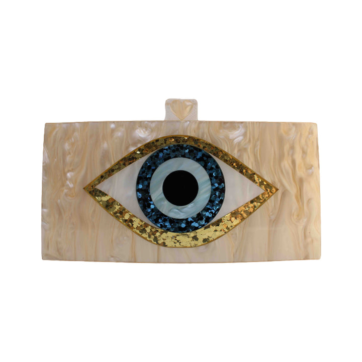 Evil Eye Box Acrylic Clutch