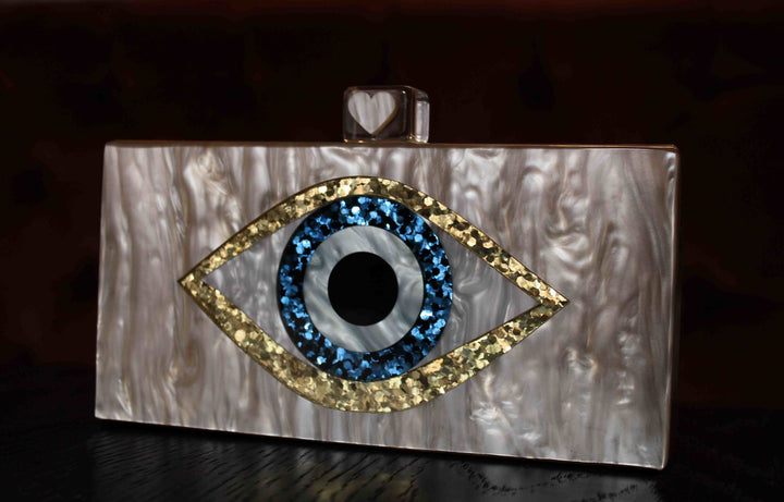 Evil Eye Box Acrylic Clutch