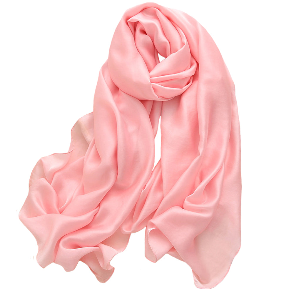 Bright Pink Silk Scarf