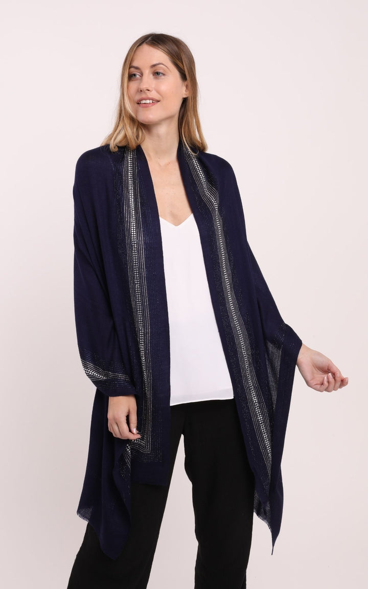 Navy Blue Cashmere Scarf