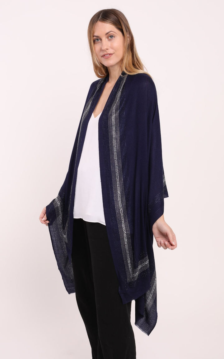 Navy Blue Cashmere Scarf