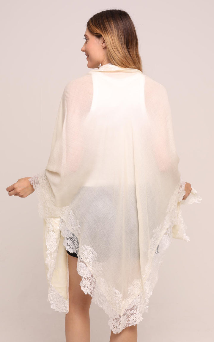 Cream Lace Cape